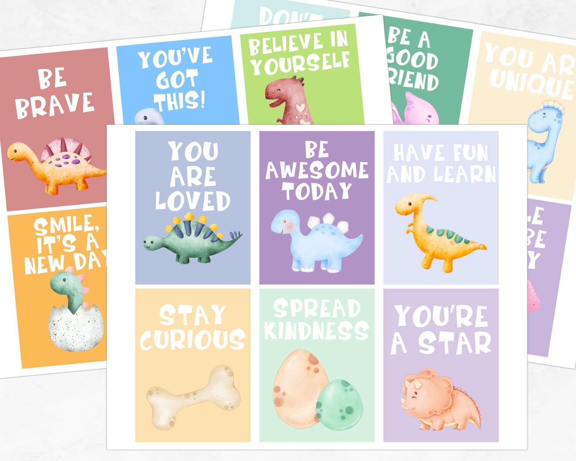 Printable Kids Lunch Box Notes Cards - Kids Activities - Mama Life Printables