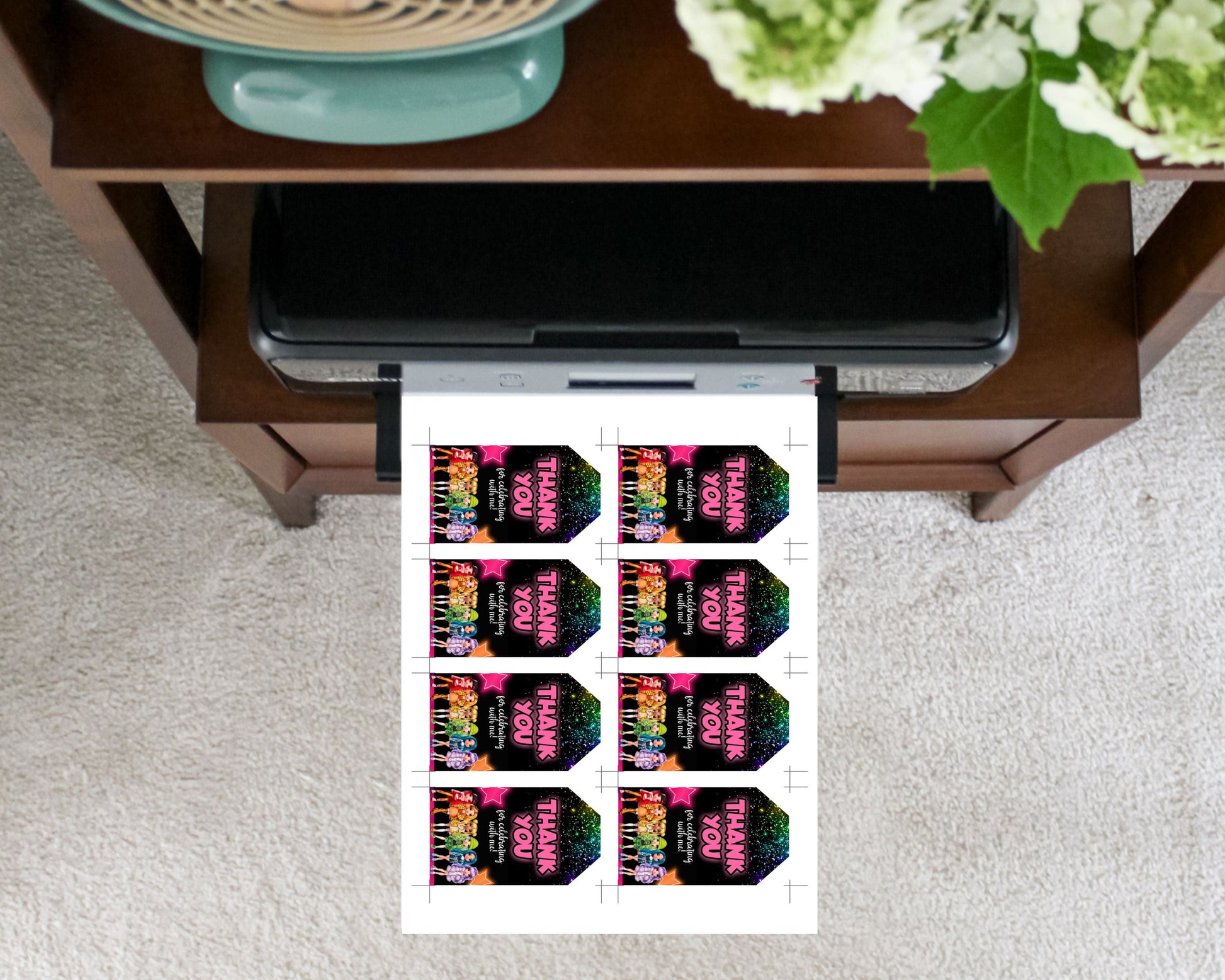 Rainbow High Thank You Tags - Party Favors - Mama Life Printables