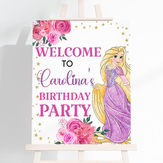 Rapunzel Welcome Sign - Welcome Sign - Mama Life Printables