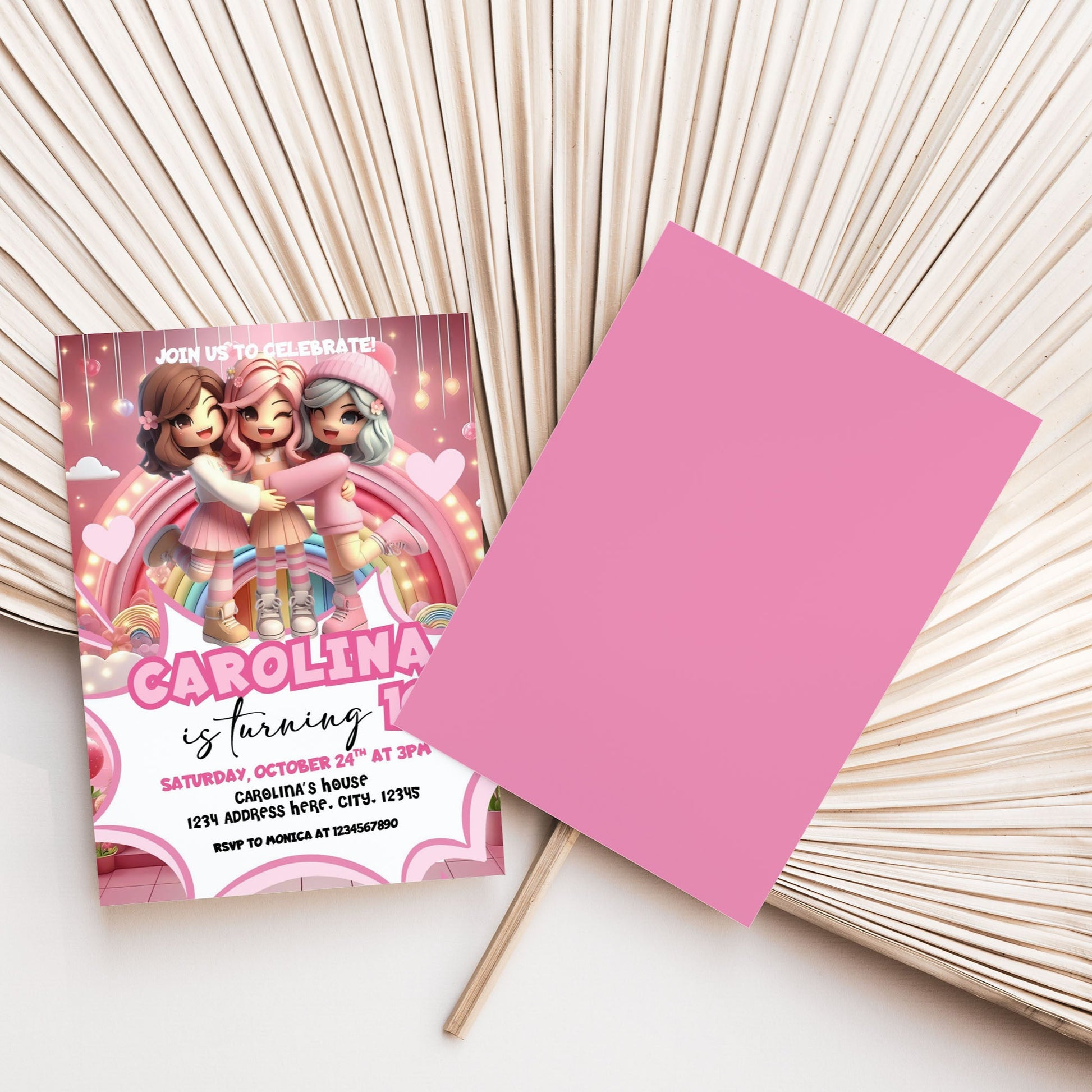 roblox girl digital invitation