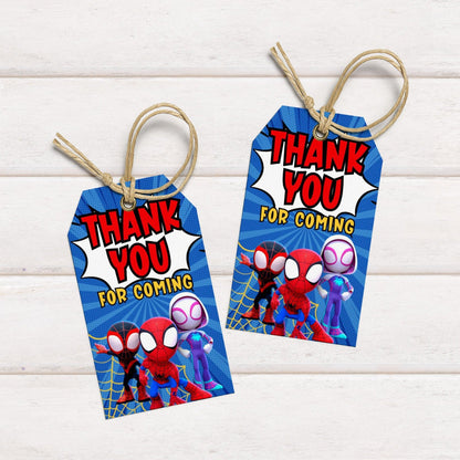 Spiderman Favor Tags - Party Favors - Mama Life Printables