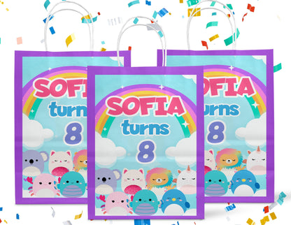Squishmallows Gift Bag Label - Party Favors - Mama Life Printables