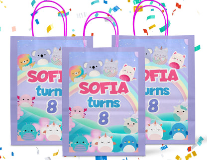 Squishmallows Gift Bag Label - Party Favors - Mama Life Printables