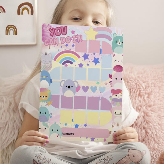 Squishmallows Sticker Chart - Kids Reward Chart - Mama Life Printables