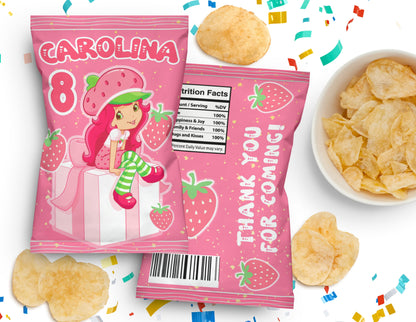 Strawberry Shortcake Chip Bag