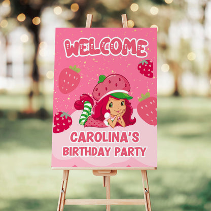 Strawberry Shortcake Welcome Sign