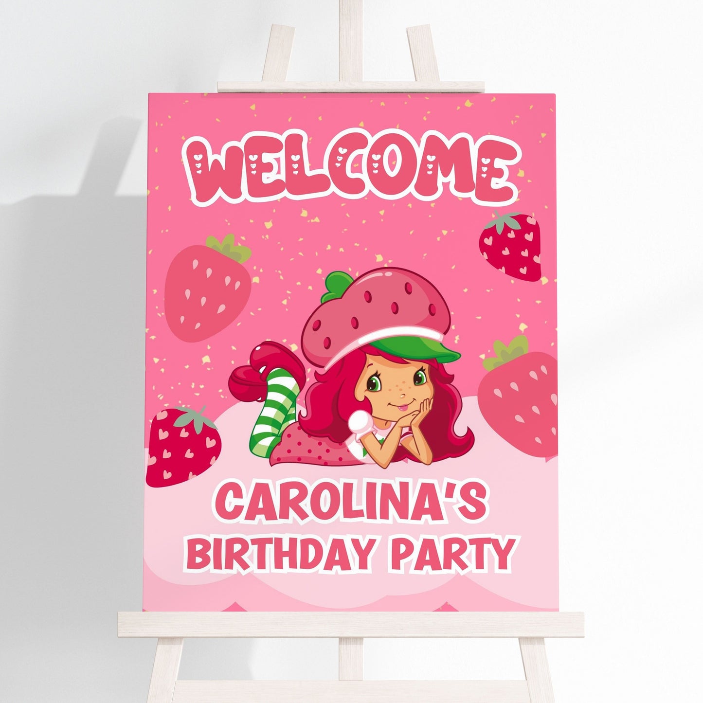 Strawberry Shortcake Welcome Sign