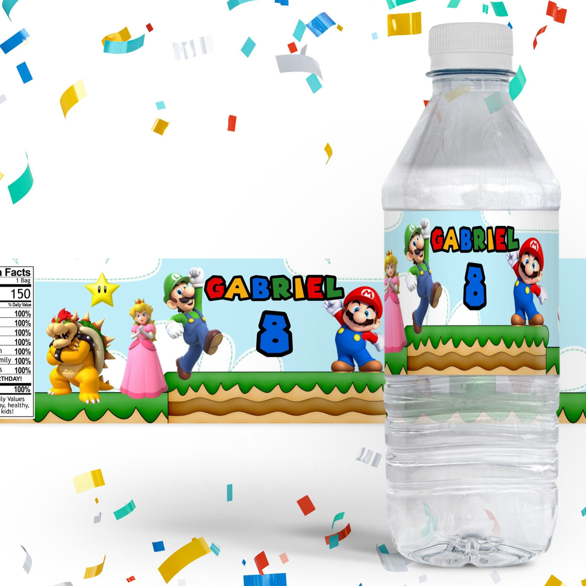 Super Mario Water Bottle Labels – Mama Life Printables