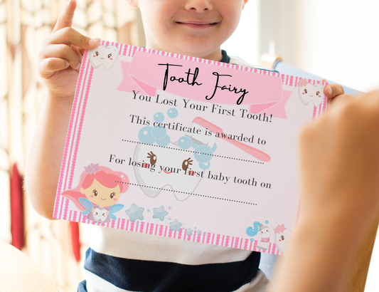 tooth fairy certificate