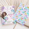 Black Mermaid Invitation Template – Mama Life Printables