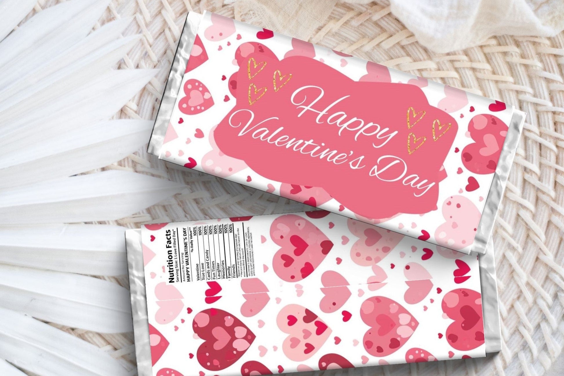 Valentine's Day Chocolate Bar Wrapper - Party Favors - Mama Life Printables