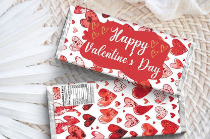 Valentine's Day Chocolate Bar Wrapper - Party Favors - Mama Life Printables