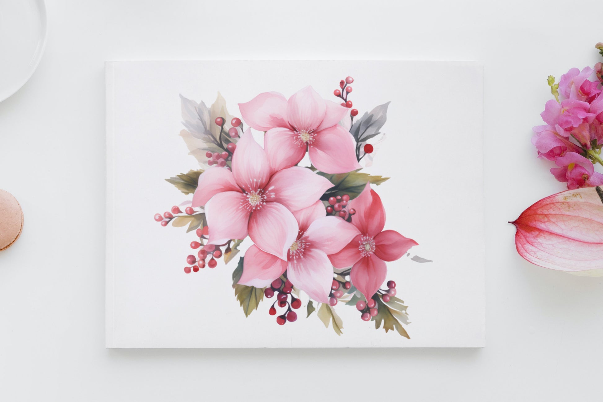 Watercolor Christmas Flowers PNG Cliparts - Digital Artwork - Mama Life Printables