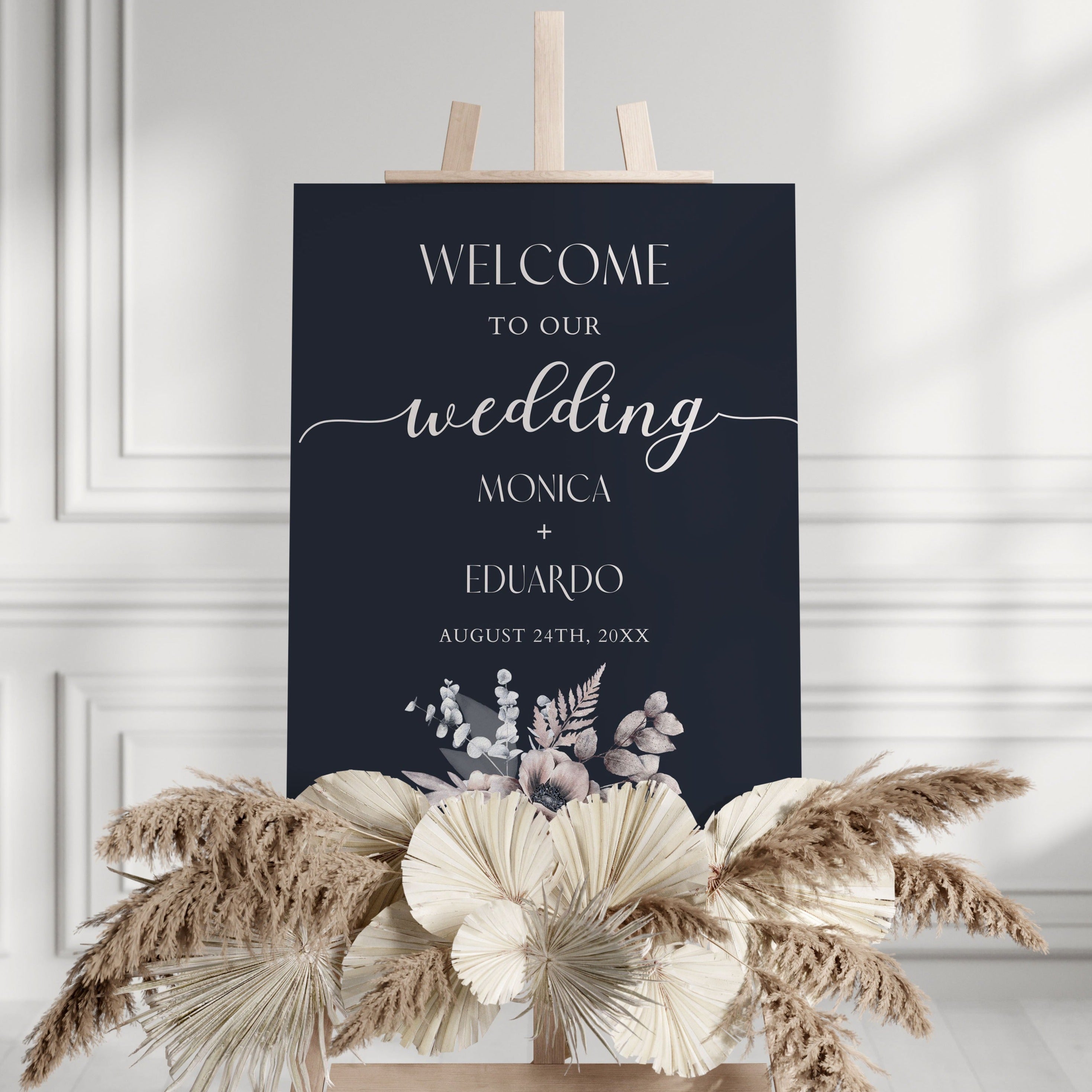 Personalized welcome online sign - wedding