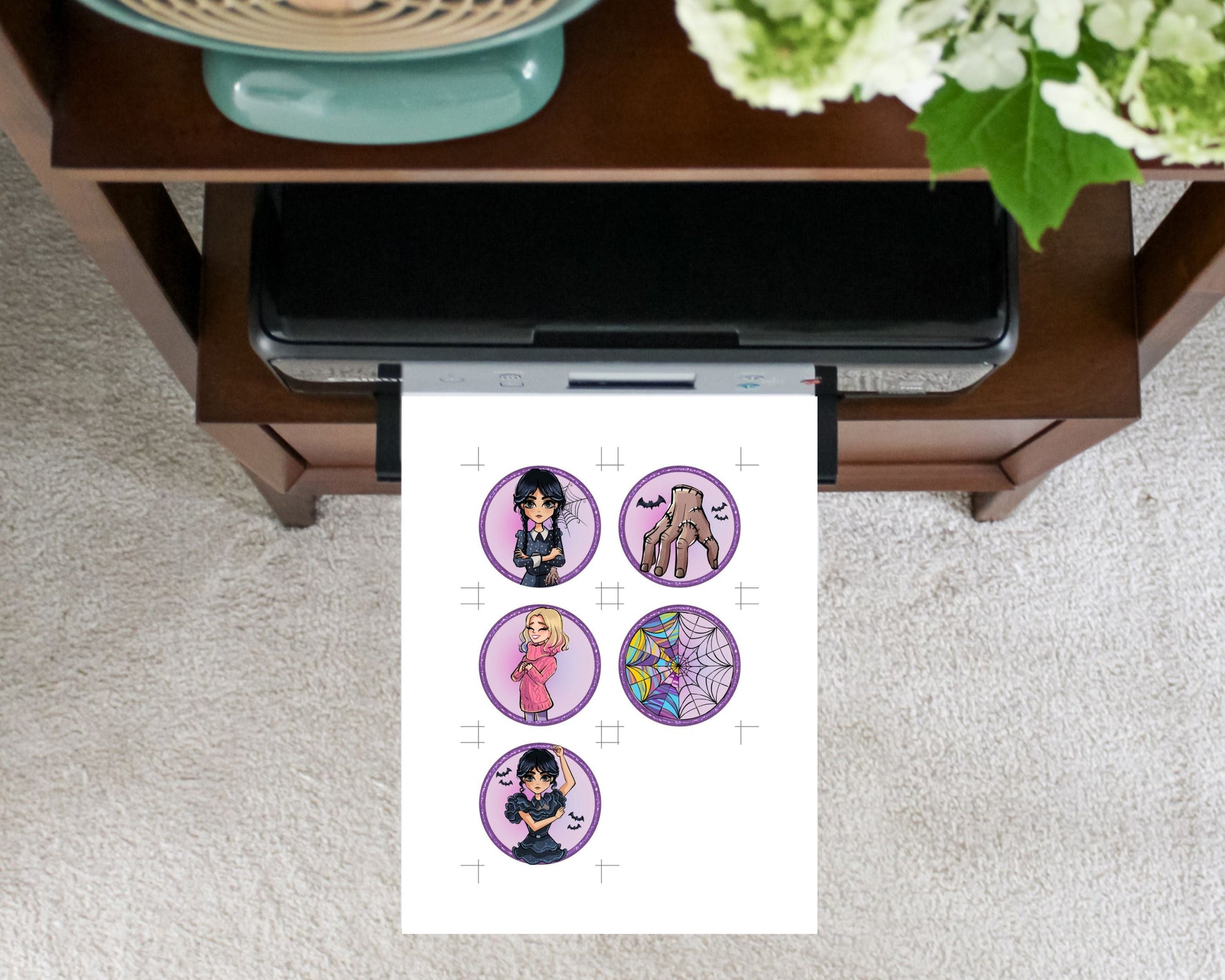 Wednesday Addams Cupcake Toppers Mama Life Printables
