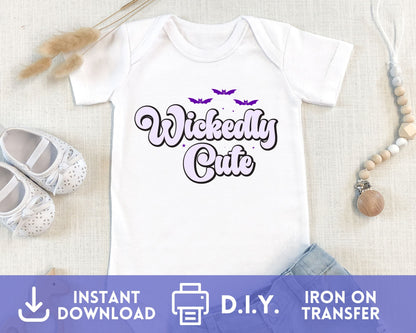 Wickedly Cute Halloween Sublimation Transfer for Baby Bodysuit or T-Shirt - Sublimation Transfer - Mama Life Printables